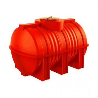 Емкость для топлива горизонтальная 1000 литров (красная)