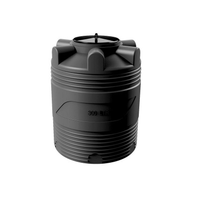 Емкость для топлива цилиндрическая 300 литров (черная)