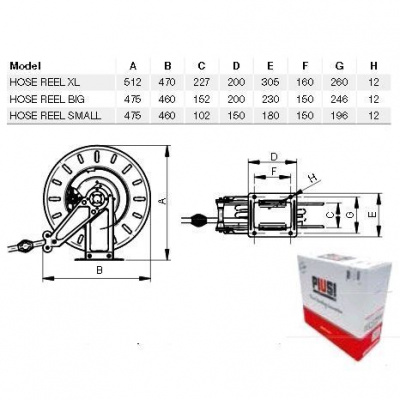 Топливная катушка Hosereel 1 BIG Топливная катушка Hosereel 1 BIG