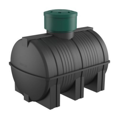 Подземная емкость для воды горизонтальная 3000 литров (черная)