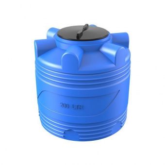 Емкость для топлива цилиндрическая 200 литров (синяя)