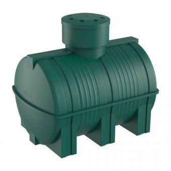 Подземная емкость для воды горизонтальная 3000 литров (зеленая)