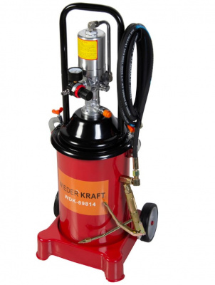 Пневматический солидолонагнетатель 13л Wiederkraft WDK-89814