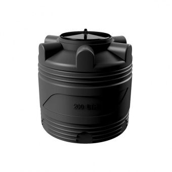 Емкость для топлива цилиндрическая 200 литров (черная)