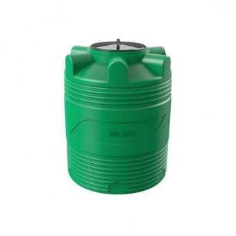 Емкость для топлива цилиндрическая 300 литров (зеленая)