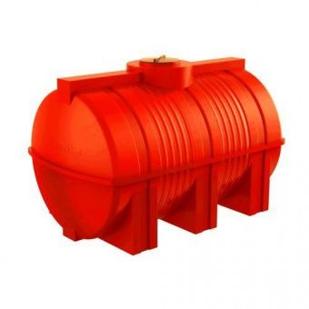 Емкость для топлива горизонтальная 3000 литров (красная)