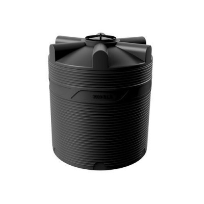 Емкость для топлива цилиндрическая 3000 литров (черная)