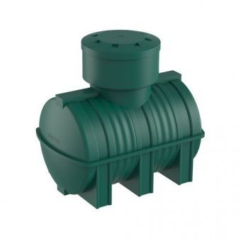 Подземная емкость для воды горизонтальная 1000 литров (зеленая)