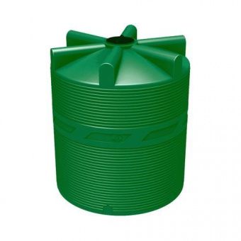 Емкость для топлива цилиндрическая 10000 литров (зеленая)