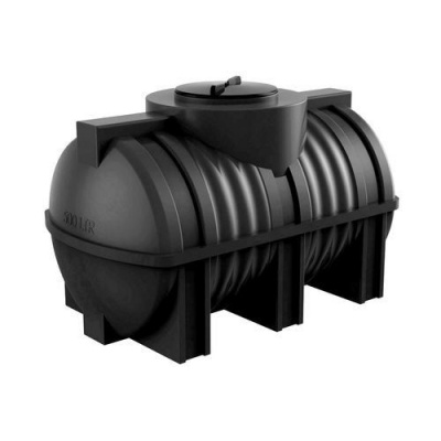 Емкость для топлива горизонтальная 500 литров (черная) Емкость для топлива горизонтальная 500 литров (черная)