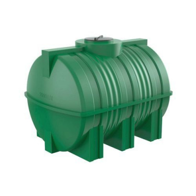 Емкость для топлива горизонтальная 2000 литров (зеленая)